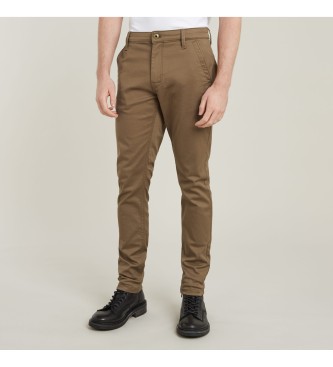 G-Star para hombre. D25179-C105-7162 Pantaloón Skinny Chino 3.0 marrón (28/32), Casual, Algodón