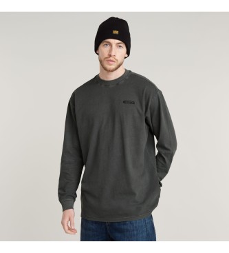 G-Star para hombre. D25163-C756-B564 Camiseta Pigment gris (M), Casual, Manga larga, Algodón Orgánico, Sostenible