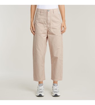 G-Star para mujer. D26148-D385-B600 Pantalón Pilot cropped rosa (31), Casual, Algodón, Sostenible