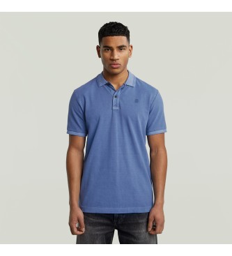 G-Star para homem. D11595-D756-H177 Polo Dunda azul (S), Casual, Manga curta, Algodão orgânico, Sustentável