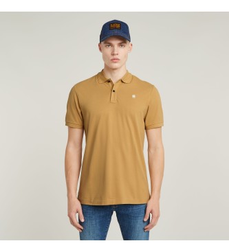 G-Star para hombre. D11595-5864-1856 Polo Dunda Slim amarillo (XXL), Casual, Manga corta, Mostaza, Algodón Orgánico, Sostenible