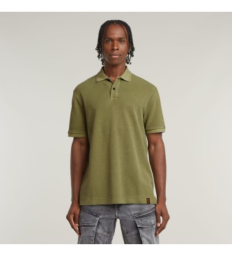 G-Star para hombre. D25937-D895-H031 Polo Essential verde (M), Casual, Manga corta, Algodón Orgánico, Sostenible