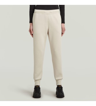 G-Starvoor vrouwen. D21320-C235-1603 Trainingsbroek Premium Core 2.0 beige (S), Casual, Biologisch katoen, Duurzaam