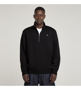 G-Star para hombre. D26459-C235-6484 Sudadera Premium Core Half Zip negro (XL), Casual, Algodón