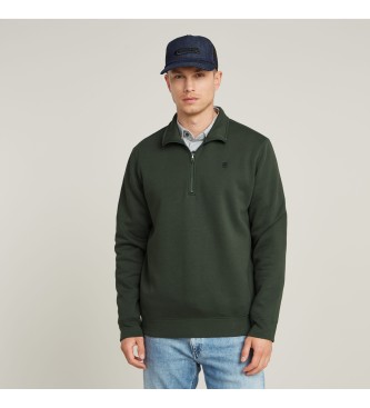 G-Star para hombre. D26459-C235-996 Sudadera Premium Core Half Zip verde (XS), Casual, Algodón
