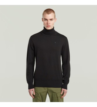 G-Star para hombre. D27706-B692-6484 Jersey Premium Turtle negro (XL), Casual, Lana