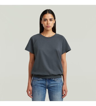 G-Star para mujer. D24512-C812-H392 Camiseta Raglan marino (XXS), Casual, Manga corta, Algodón Orgánico, Sostenible