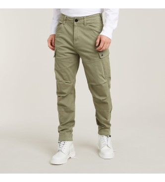 G-Star para hombre. D14515-D819-B681 Pantalón cargo Roxic straight tapered verde (28/34), Casual, Algodón