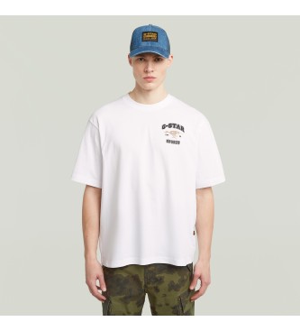 G-Star para hombre. D27722-C336-110 Camiseta Running dog back blanco (M), Casual, Algodón, Manga corta