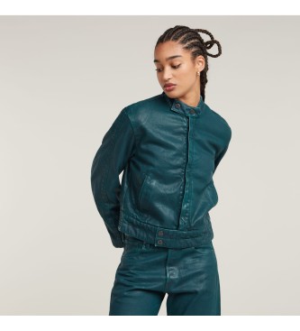 Chaqueta corta Moto azul (L), Casual, Algodón Orgánico, Sostenible, G-Star outlet 2024.