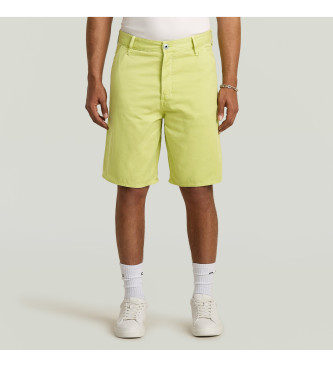 G-Star para hombre. D26270-D947-H160 Shorts Travail Relaxed verde (34), Casual, Algodón