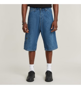 G-Star para hombre. D26129-D934-H128 Short Bam Logger azul (33), Casual, Denim, Algodón Orgánico, Sostenible