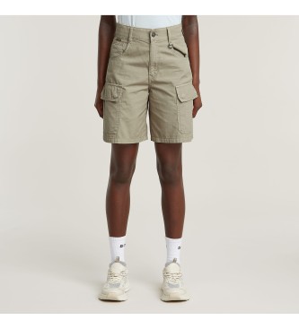 G-Star para mujer. D26546-D385-H037 Shorts Cargo Skater verde (29), Casual, Algodón Orgánico, Sostenible