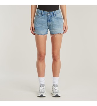 G-Star para mujer. D24376-D788-H119 Shorts True Raw Edge azul (27), Casual, Algodón, Denim