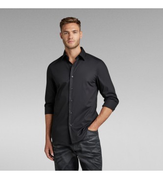 G-Star para hombre. D19088-C271-6484 Camisa Slim negro (S), Casual, Fiesta, Algodón, Manga larga