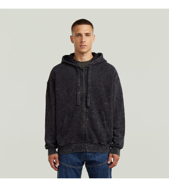 G-Star para hombre. D27084-D575-H590 Sudadera Washed Loose negro (XL), Casual, Algodón