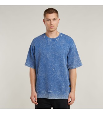 G-Star para hombre. D26285-D575-H225 Sudadera Acid Wash Loose azul (XS), Casual, Algodón Orgánico, Sostenible