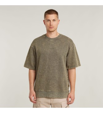 G-Star para hombre. D26285-D575-H253 Sudadera Acid Wash Loose verde (XL), Casual, Manga corta, Algodón Orgánico, Sostenible