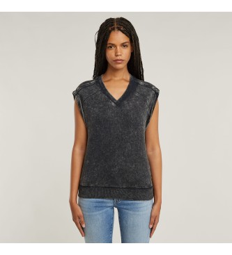 G-Star para mujer. D26103-D575-H365 Sudadera efecto lavado gris (S), Casual, Sin mangas / Tirantes, Algodón Orgánico, Sostenible