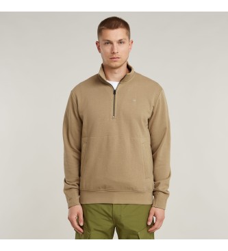 G-Star para hombre. D26305-D566-B444 Sudadera Nifous Half Zip beige (XL), Casual, Algodón Orgánico