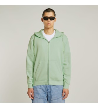 G-Star para hombre. D16122-C235-G992 Sudadera Premium Core Zip verde (M), Casual, Algodón Orgánico, Sostenible