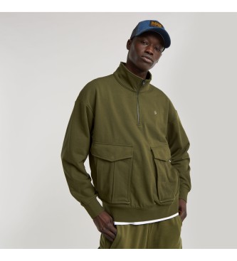 G-Star para hombre. D25096-D566-B230 Sudadera Rovic Skipper Loose verde (XS), Casual, Algodón Orgánico, Sostenible