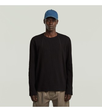 G-Star para hombre. D26826-E164-6484 Camiseta Tweeter A Line negro (M), Casual, Algodón, Manga larga