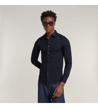 G-Star para hombre. D25176-D701-C742 Camisa Uniform Slim marino (XS), Casual, Manga larga, Lyocell