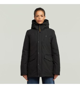 G-Star para mujer. D26966-D908-6484 Abrigo Vodan 2.0 Corto negro (L), Casual, Poliéster