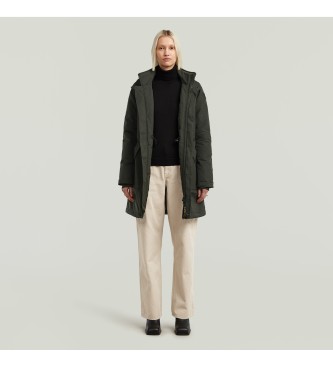 G-Star para mujer. D26966-D908-995 Abrigo Vodan 2.0 Corto gris oscuro (XS), Casual, Poliéster