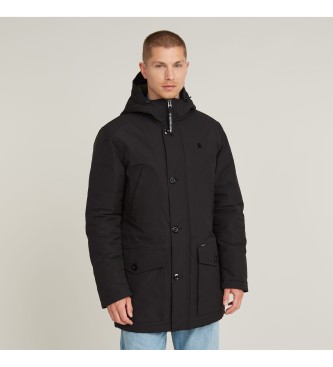 G-Star para hombre. D26402-D908-6484 Parka Vodan Forrada negro (XS), Casual, Poliéster Reciclado, Sostenible