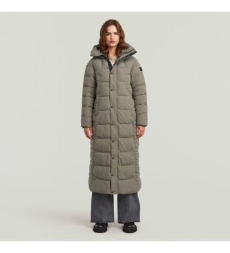 G-Starvoor vrouwen. D26963-D518-273 Whistler Lange Pufferjas Bruin (M), Casual, Polyester, Lange mouwen
