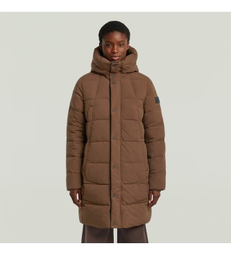 G-Star para mujer. D26961-D518-H386 Parka Whistler marrón (S), Casual, Poliéster