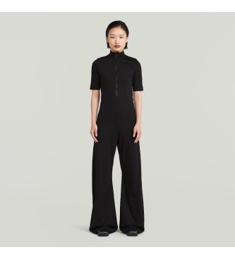 G-Starvoor vrouwen. D23981-D838-6484 Trui met wijde pijpen zwart (XXL), Casual, Katoen, Korte mouwen