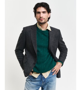 Gant para hombre. 7706296 Americana De Traje Slim Fit Donegal gris oscuro (50), Casual, Lana