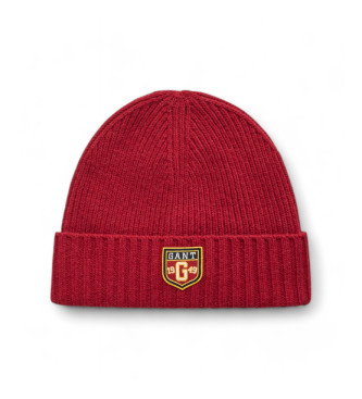 Gorro de lana con insignia rojo (OSFA), Casual
