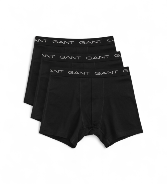 Gant para hombre. 900023004 Set 3 Bóxers Lisos negro (L), Homewear, Algodón