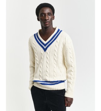 Gant para hombre. 8060099 Jersey Ochos beige (XL), Casual, Lana, Manga larga