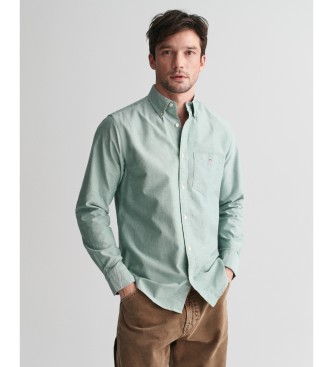 Gant para hombre. 3000200 Camisa Oxford Regular Fit turquesa (4XL), Casual, Algodón, Manga larga