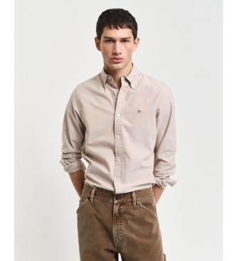 Gant Para Hombre. 3000202 Camisa Oxford Slim Fit Beige (Xl), Casual, AlgodóN, Manga Larga-image