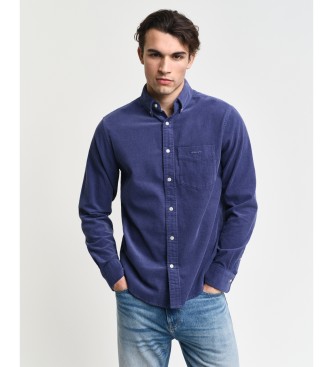 Gant para hombre. 3230228 Camisa Regular Fit de pana marino (3XL), Casual, Algodón, Manga larga