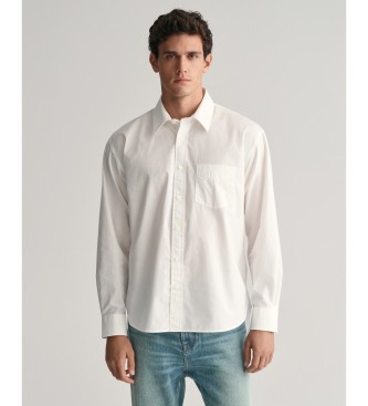 Gant Para Hombre. 3240095 Camisa Relaxed Fit Heritage Poplin Blanco (3XL), Casual, AlgodóN, Manga Larga-image