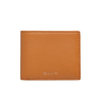 Gant para hombre. 9970066 Cartera Plegable De Piel marrón (OSFA), Casual