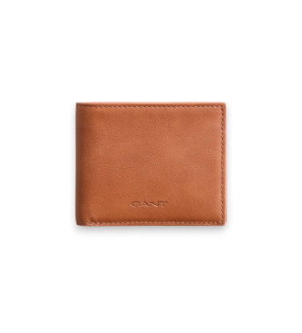 Bruna plånböcker i läder, bifold