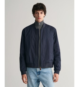 Gant para hombre. 7006388 Cazadora bomber ligera marino (M), Casual, Poliéster, Manga larga