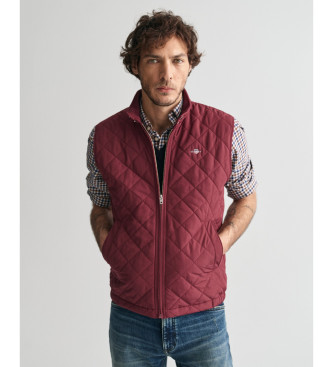 Gant para hombre. 7006341 Chaleco Windcheater Acolchado burdeos (XXL), Casual, Granate, Sostenible