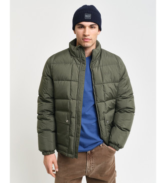 Gant para hombre. 7006443 Chaqueta De Plumón De Largo Medio verde (M), Casual, Poliéster Reciclado, Sostenible