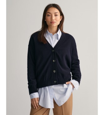 Gant Para Mujer. 4802118 CáRdigan De Lana De Oveja Muy Fina Marino (Xs), Casual-image