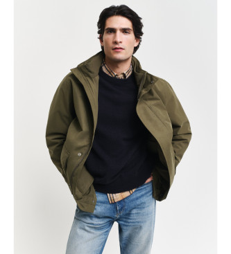 Gant para hombre. 7006455 Chaqueta Double verde (M), Casual, Poliéster