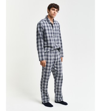 Gant para hombre. 902449200 Pijama Franela marino (XL), Homewear, Algodón, Manga larga